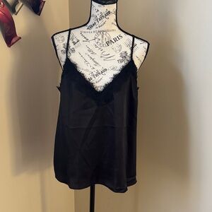 Forever 21 Black Satin Lace Cami